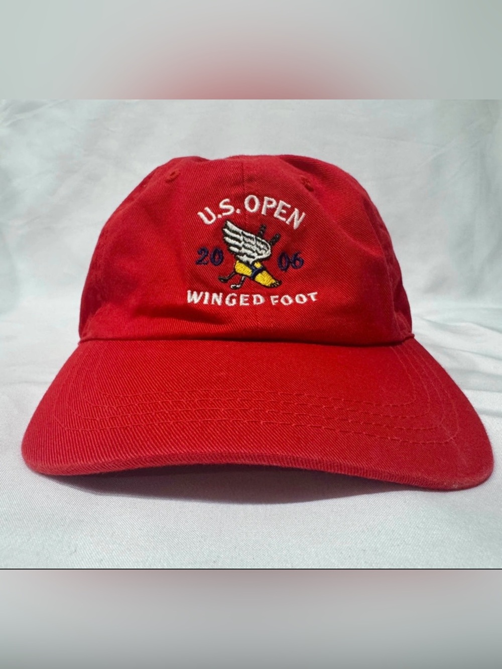 2006 US Open Winged Foot Ahead Vintage Golf Hat Red Strapback